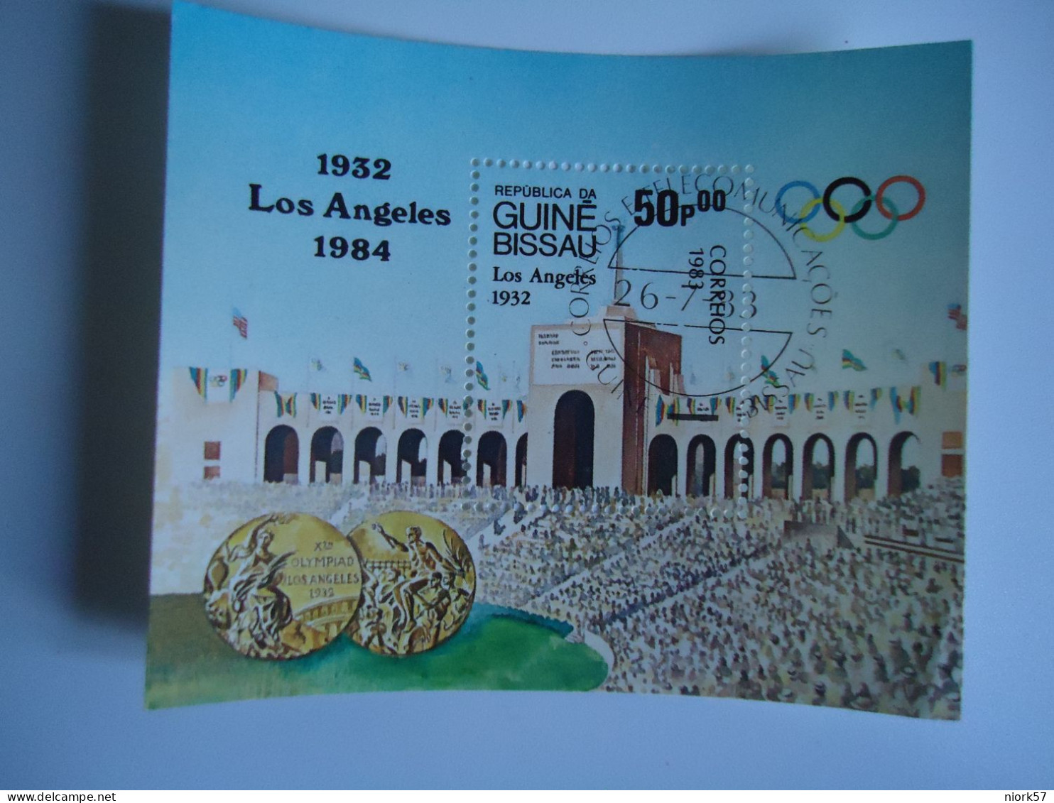 GUINE BISSAU USED SHEET OLYMPIC GAMES LOS ANGELES 1984 - Verano 1984: Los Angeles