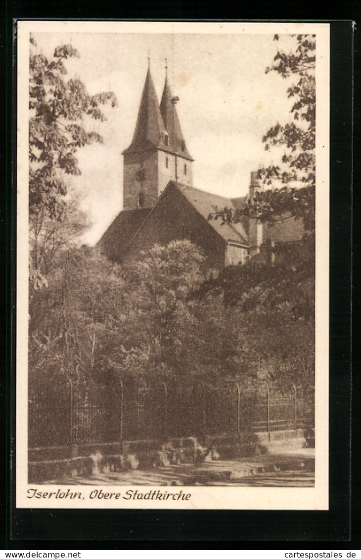 AK Iserlohn, Partie An Der Oberen Stadtkirche  - Iserlohn
