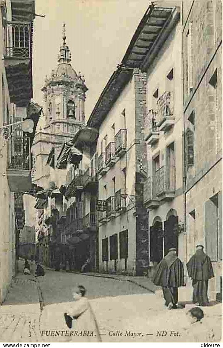 Espagne - Fuenterrabia - Calle Mayor - Animée - Carte Neuve - CPA - Voir Scans Recto-Verso - Otros