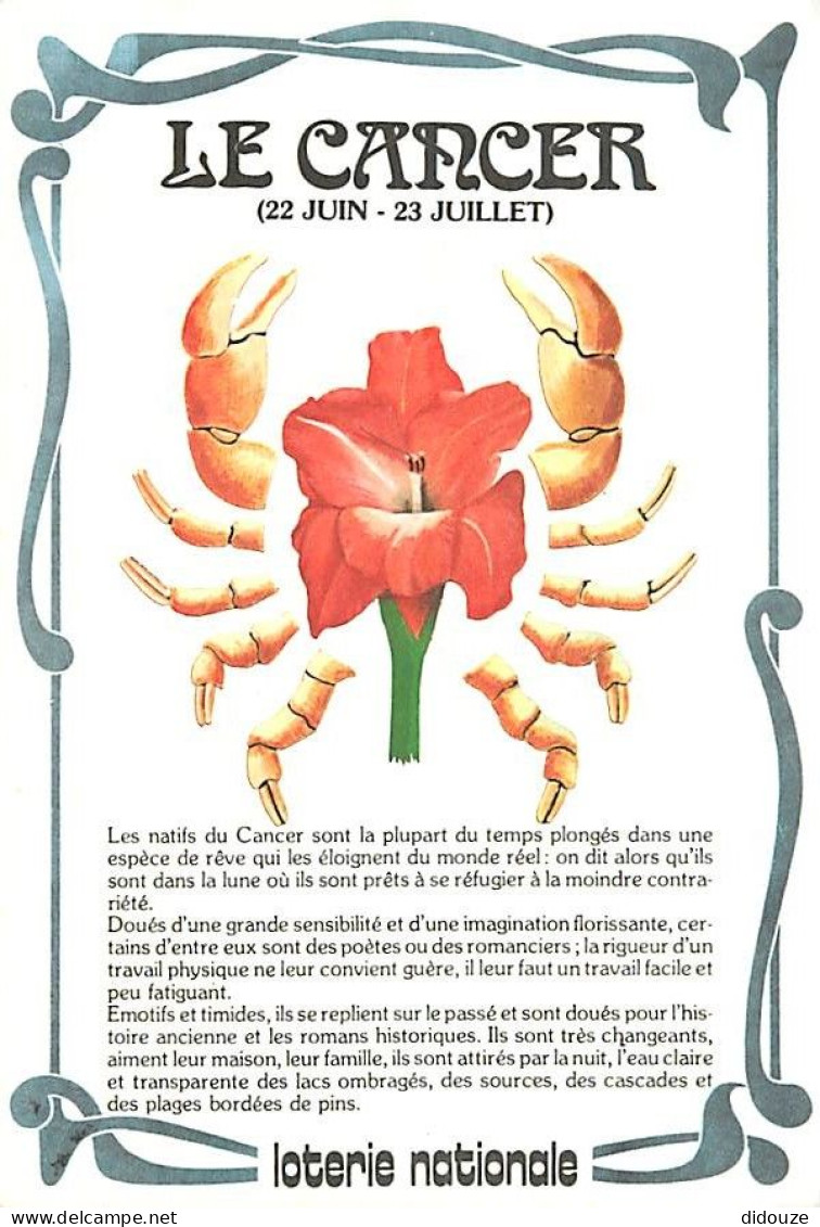 Astrologie - Cancer - Illustration - CPM - Carte Neuve - Voir Scans Recto-Verso - Astrología