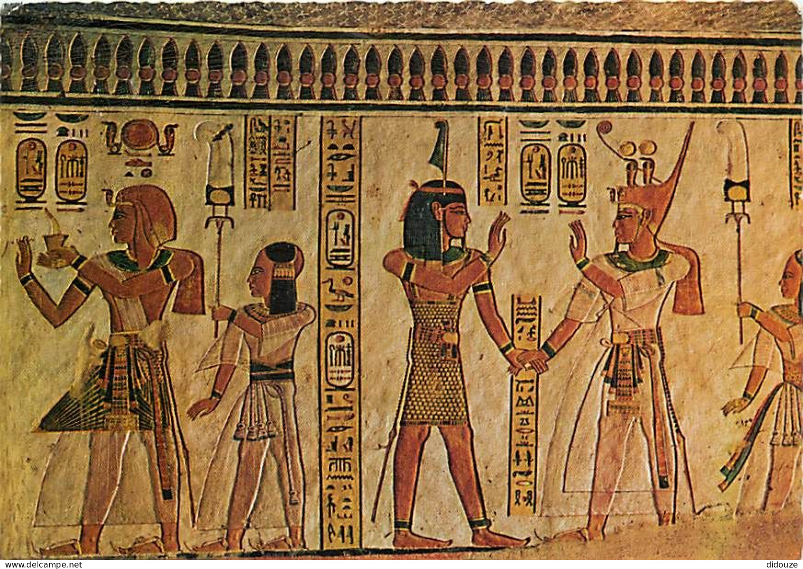 Art - Peinture Antique - Egypte - Louxor - Vallée Des Reines - Relief Peint Dans Le Tombeau De Amen-her-Khopshef - Antiq - Antiek