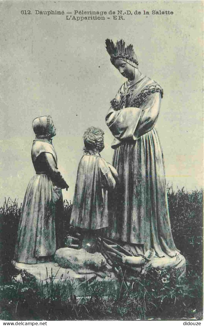 38 - La Salette - Pèlerinage De Notre Dame De La Salette - L'apparition - CPA - Voir Scans Recto-Verso - La Salette