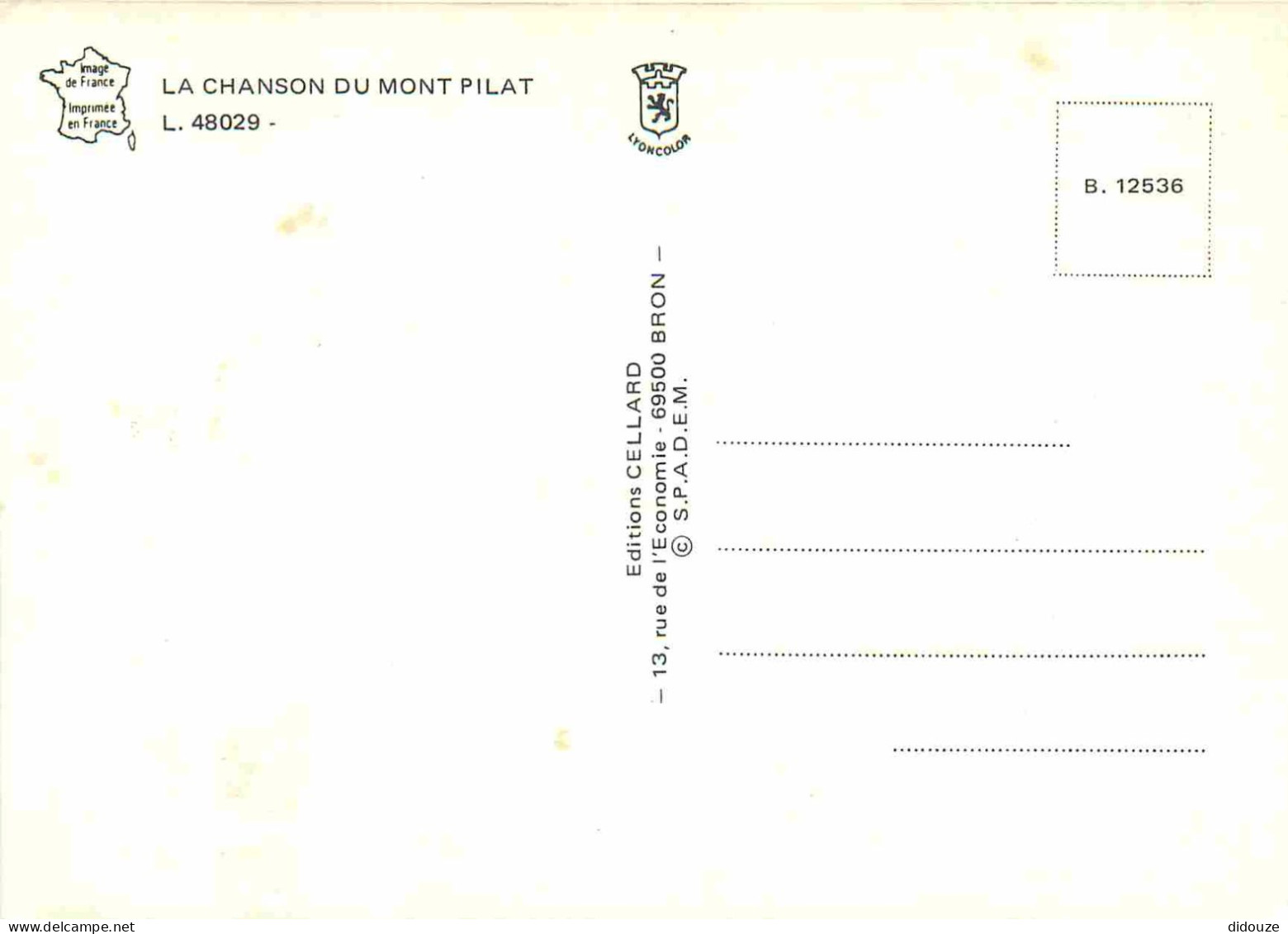 42 - Le Mont Pilat - Chanson Du Pilat - Multivues - Fleurs - CPM - Voir Scans Recto-Verso - Mont Pilat