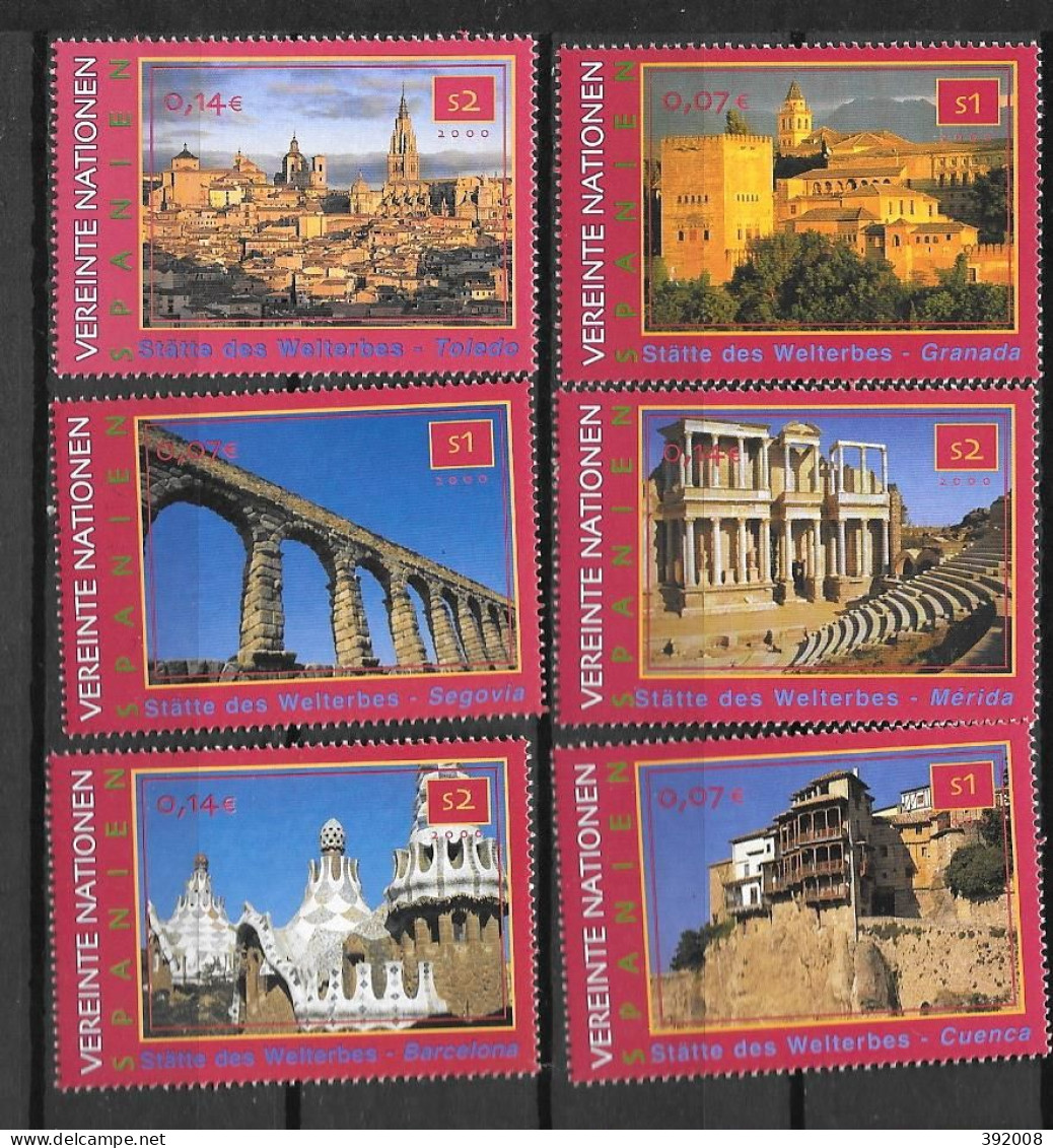 2000 - 335 à 340**MNH - Patrimoine Mondial Espagne - Nuevos