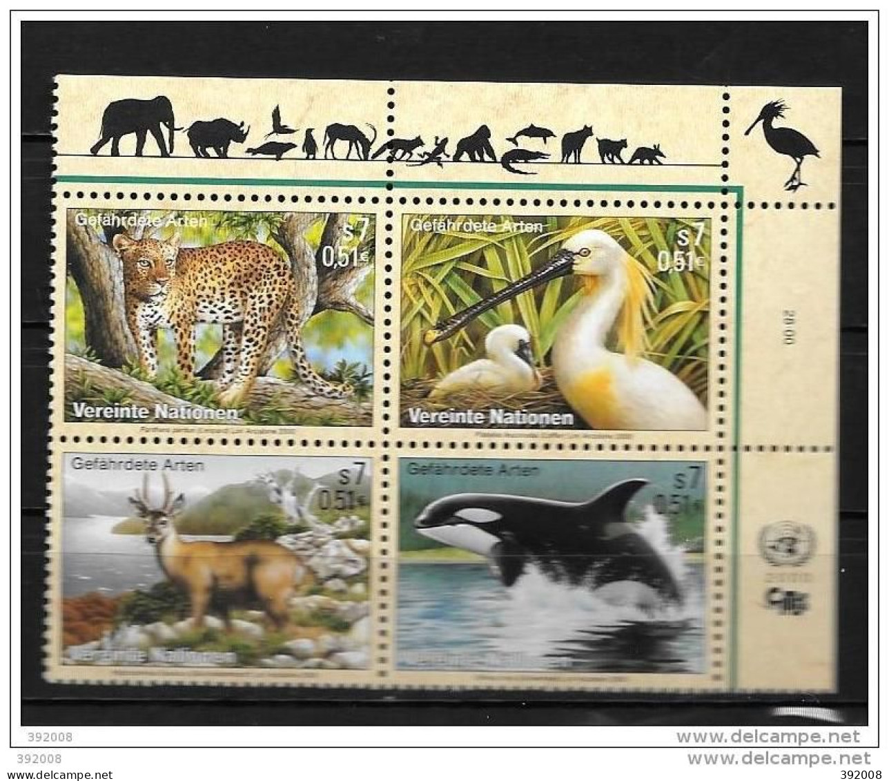 2000 - 319 à 322**MNH - Protection De La Nature - Unused Stamps