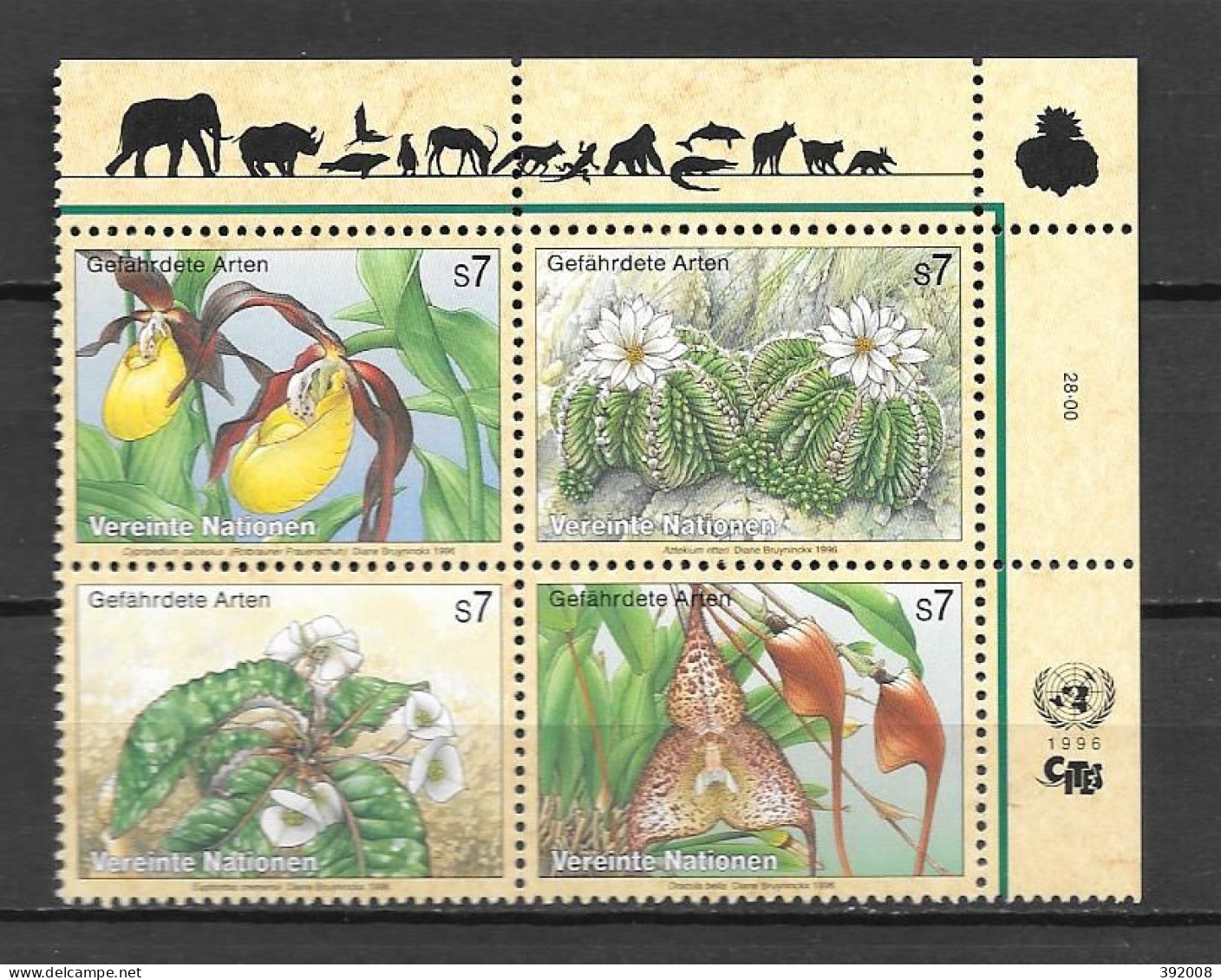 1996 - 225 à 228**MNH - Espèce En Danger - 1 - Unused Stamps