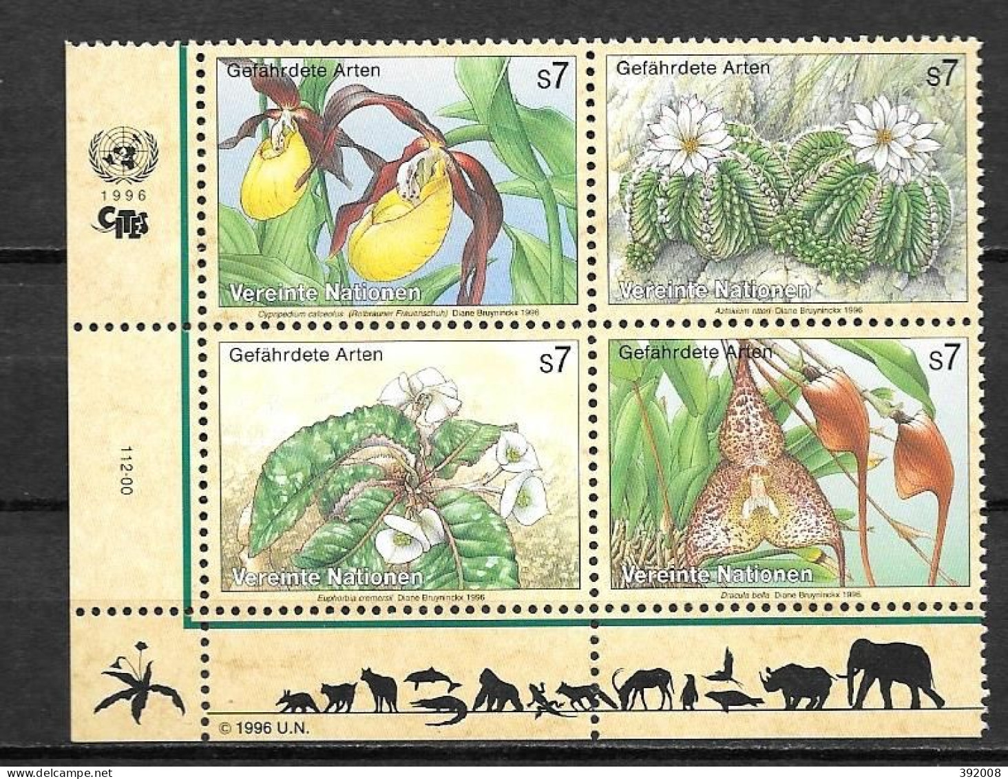 1996 - 225 à 228**MNH - Espèce En Danger - 2 - Unused Stamps