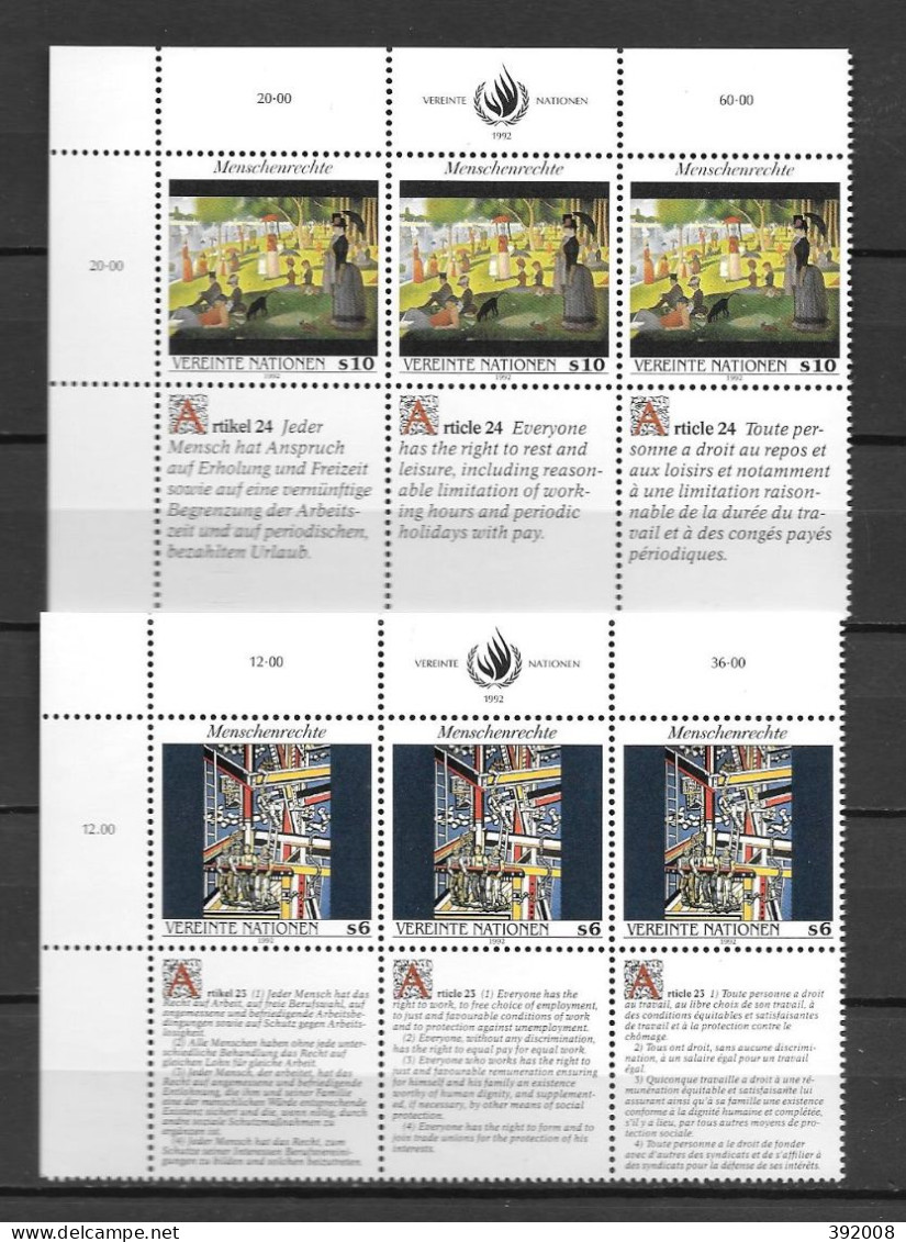 1992 - 151 à 156**MNH - La Déclaration Universelle Des Droits De L'homme - 1 - Unused Stamps