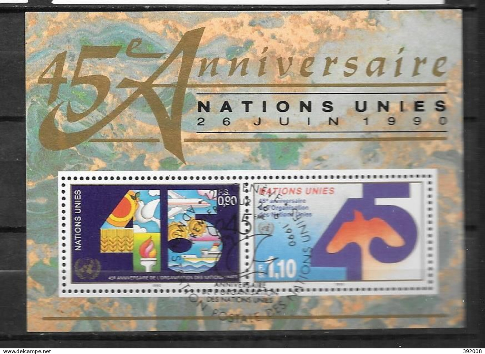 1990 - BF 5 FDC - 45 Ans ONU - Unused Stamps