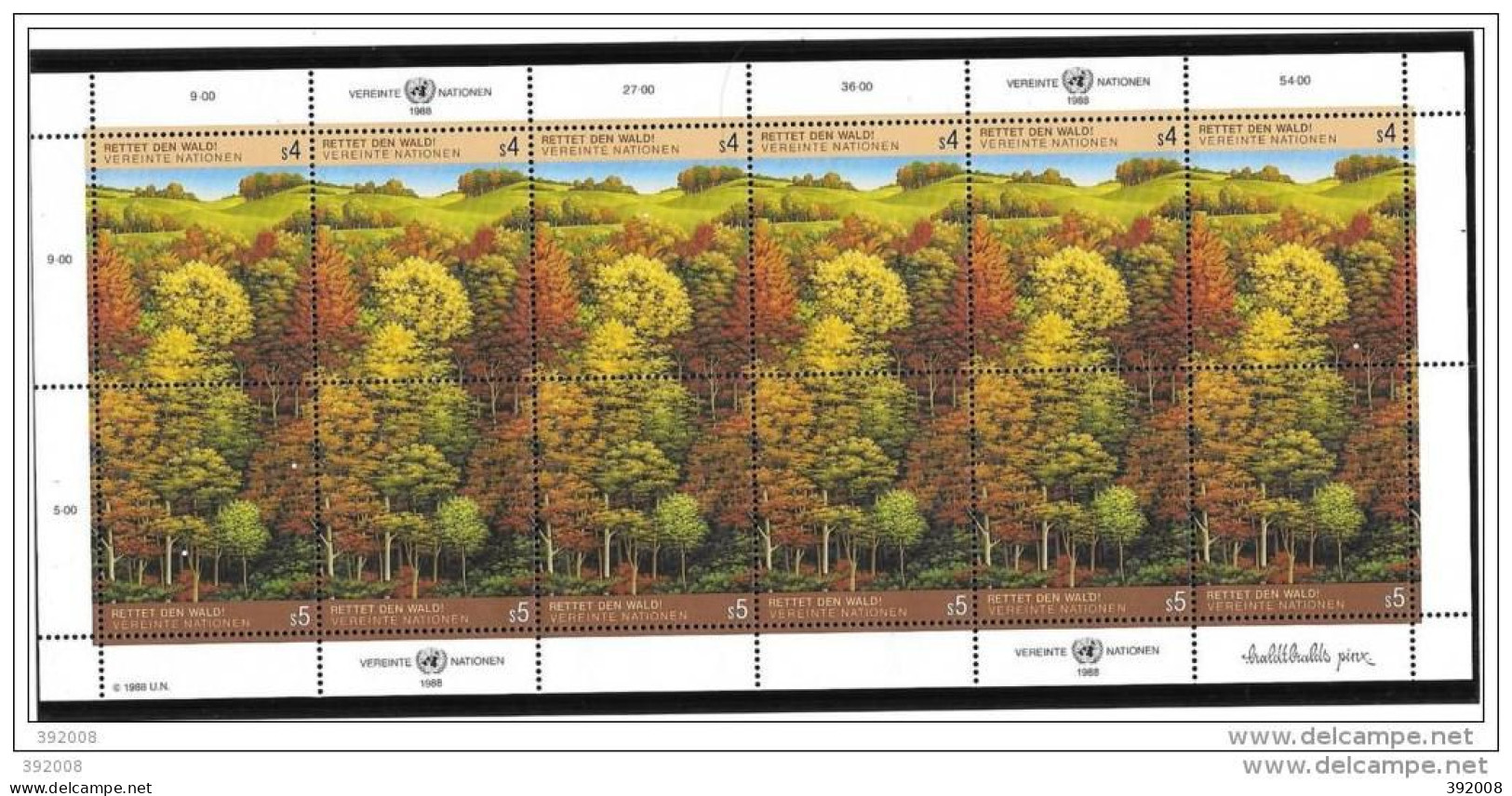 1988 -81 à 82**MNH - Survie Des Forêts - Ungebraucht