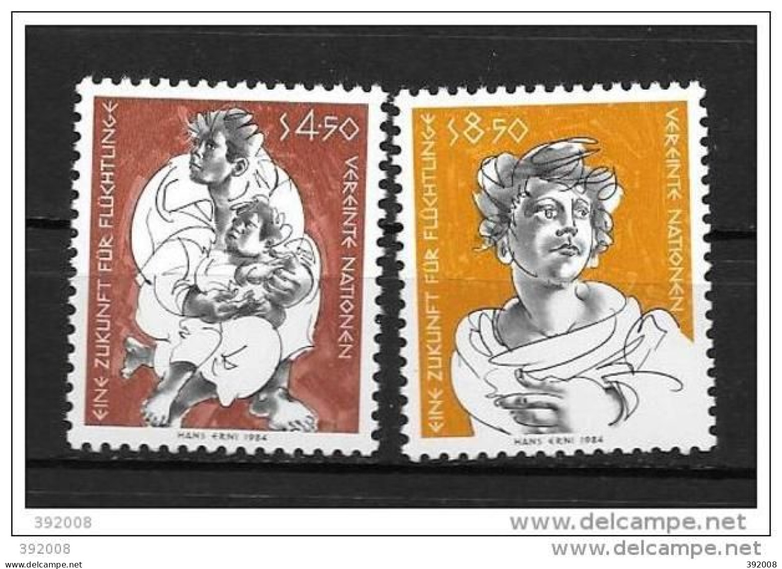 1984 - 43 à 44**MNH - Un Avenir Pour Les Réfugiés - Nuevos