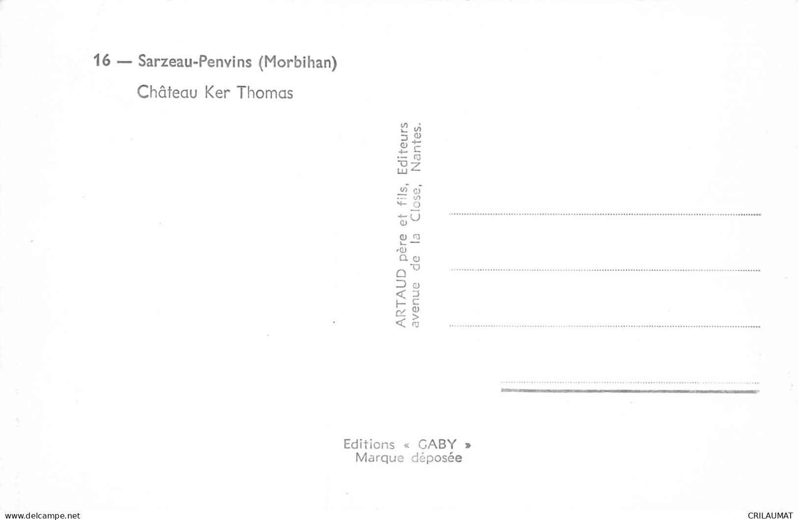 56-SARZEAU PENVINS-N°LP5020-D/0077 - Sarzeau