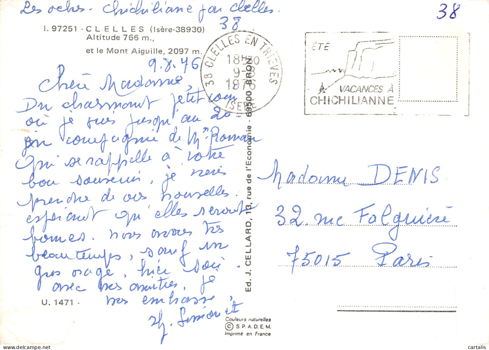 38-CLELLES ET MONT AIGUILLE-N°4137-A/0115 - Clelles