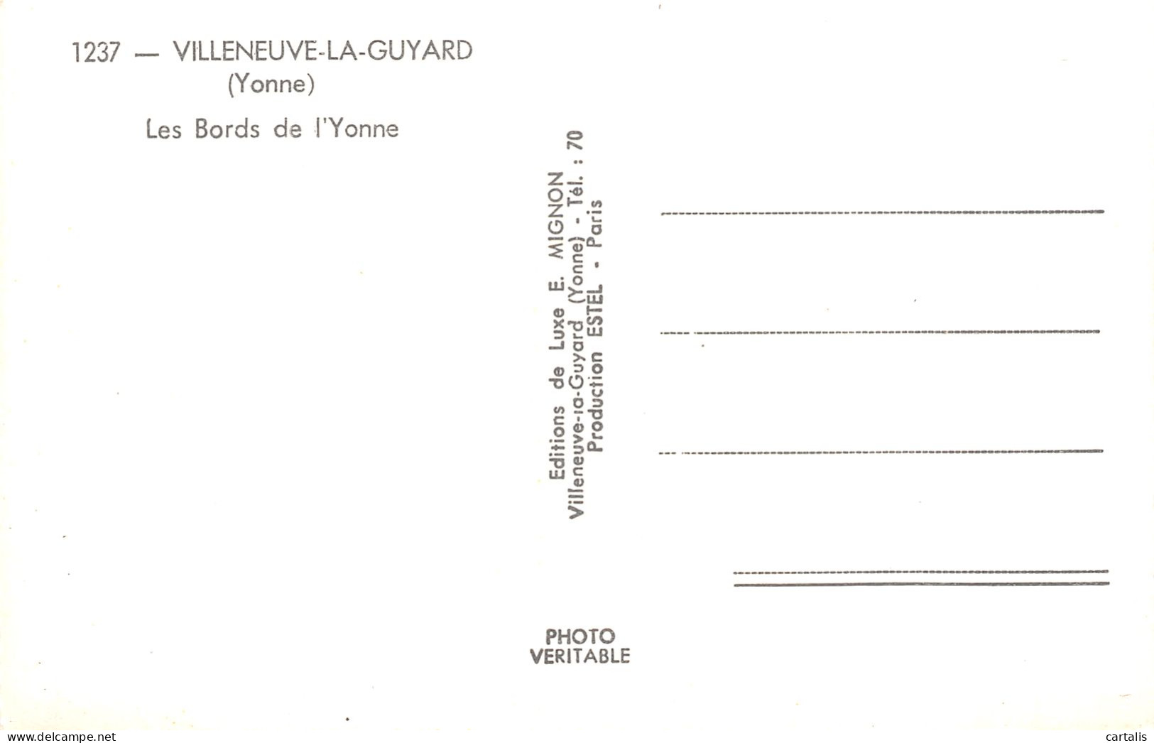 89-VILLENEUVE LA GUYARD-N°4137-E/0063 - Villeneuve-la-Guyard