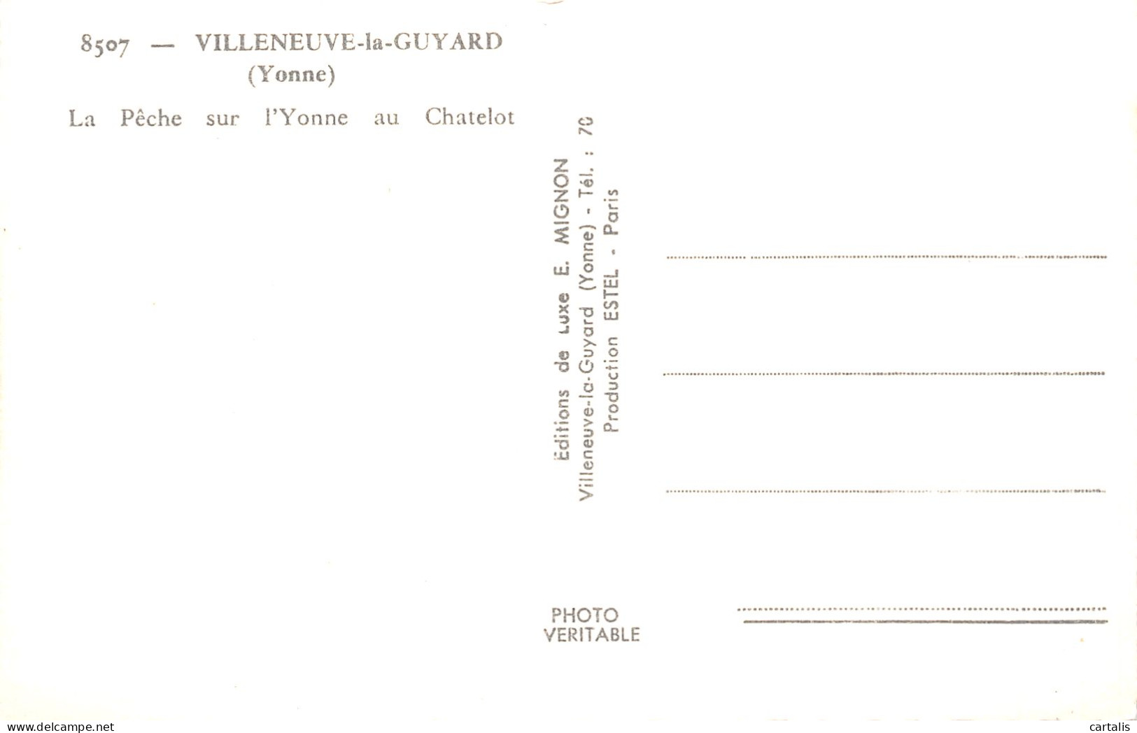 89-VILLENEUVE LA GUYARD-N°4137-E/0059 - Villeneuve-la-Guyard