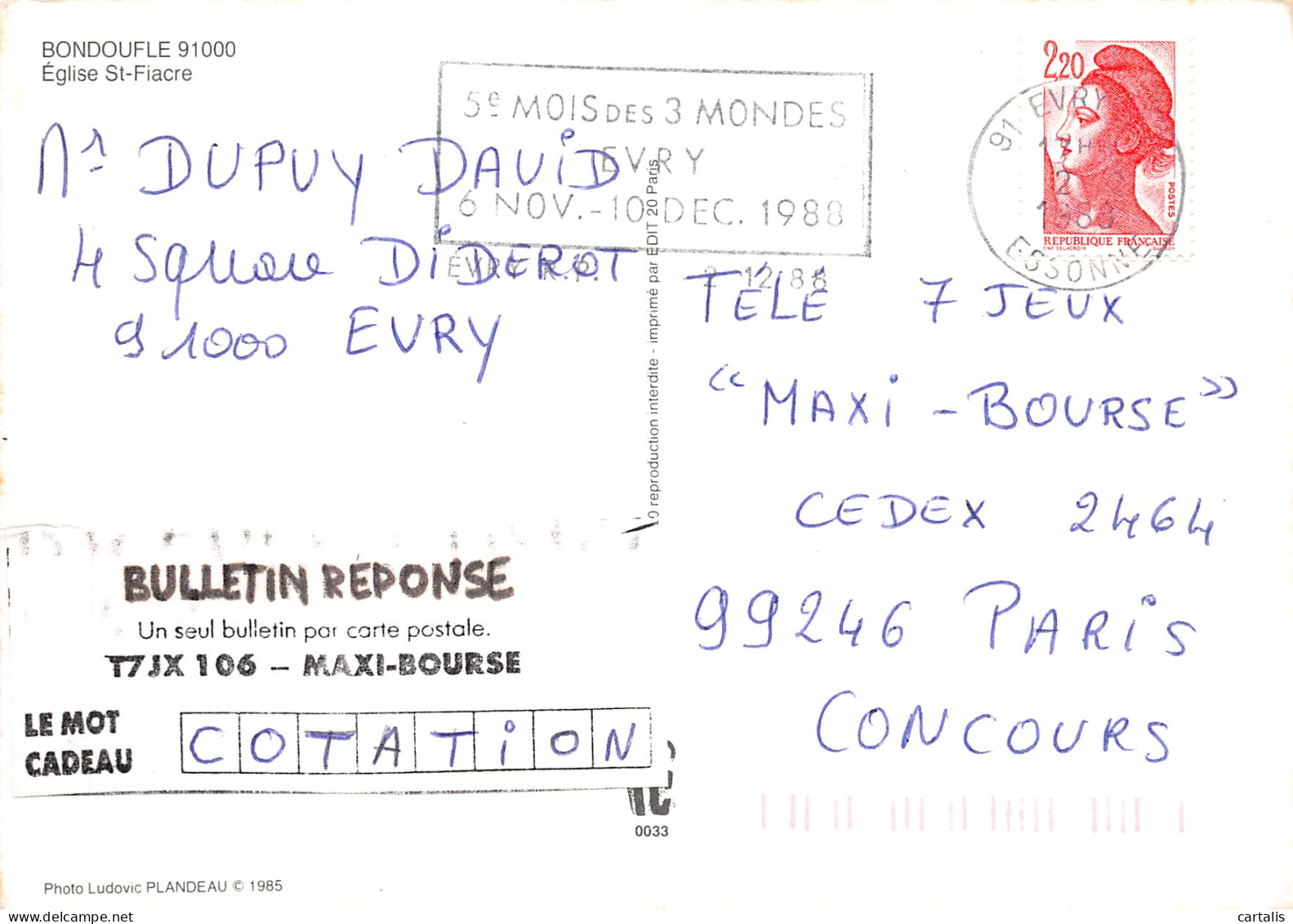 91-BONDOUFLE-N°4138-A/0263 - Bondoufle