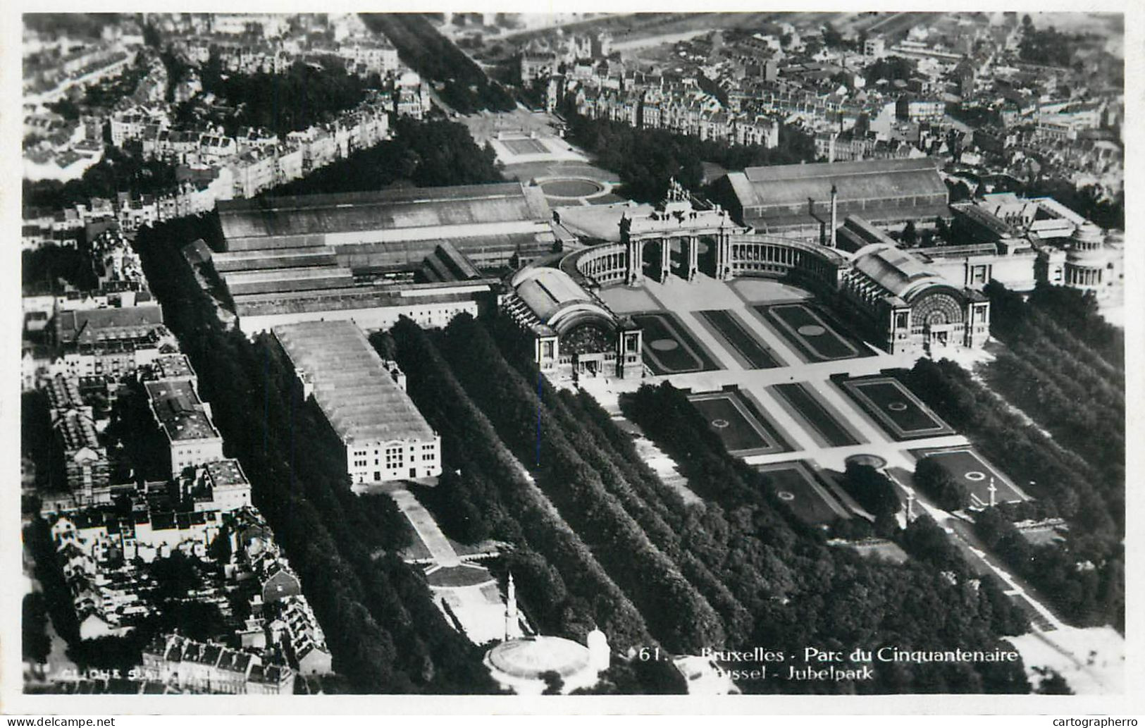 Belgium Bruxelles Jubilee Park Aerial View - Forêts, Parcs, Jardins