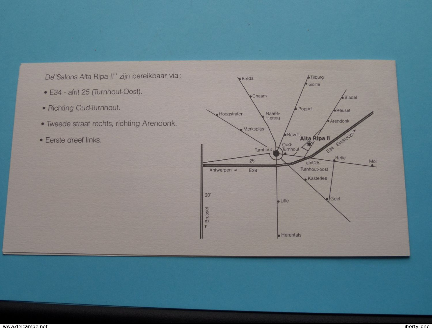 Uitnodiging + Spijskaart > ATLAS COPCO > 1995 Viering Jubilarissen En Gedekoreerden > Salons ALTA RIPA II (zie Scans) ! - Menus