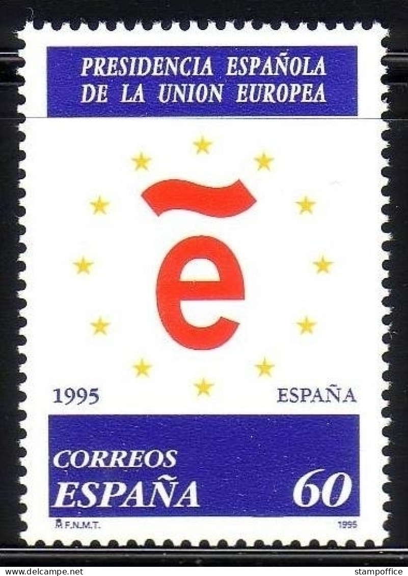 SPANIEN MI-NR. 3239 POSTFRISCH(MINT) MITLÄUFER 1995 VORSITZ IN DER EU - Idee Europee