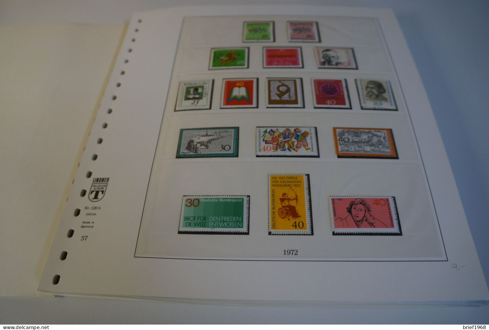 Bund 1970-1979 Postfrisch + Gestempelt Komplett Inkl. Lindner T (27657) - Colecciones