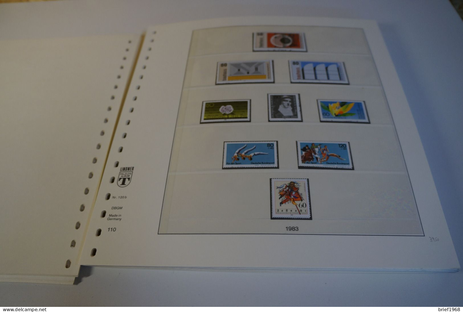 Bund 1980-1990 Postfrisch + Gestempelt Komplett Inkl. Lindner T Falzlos (27658) - Collezioni