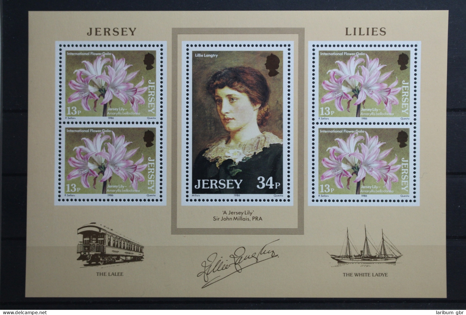 Großbritannien Jersey Block 4 Mit 372-373 Postfrisch #UP571 - Jersey