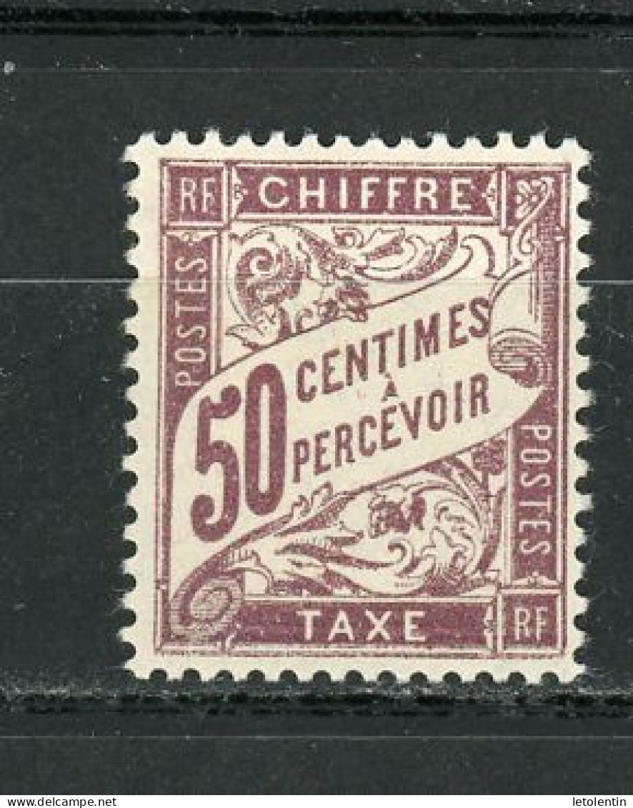 FRANCE - TAXE  - N° Yvert 37 ** Tb Centré - 1859-1959 Postfris