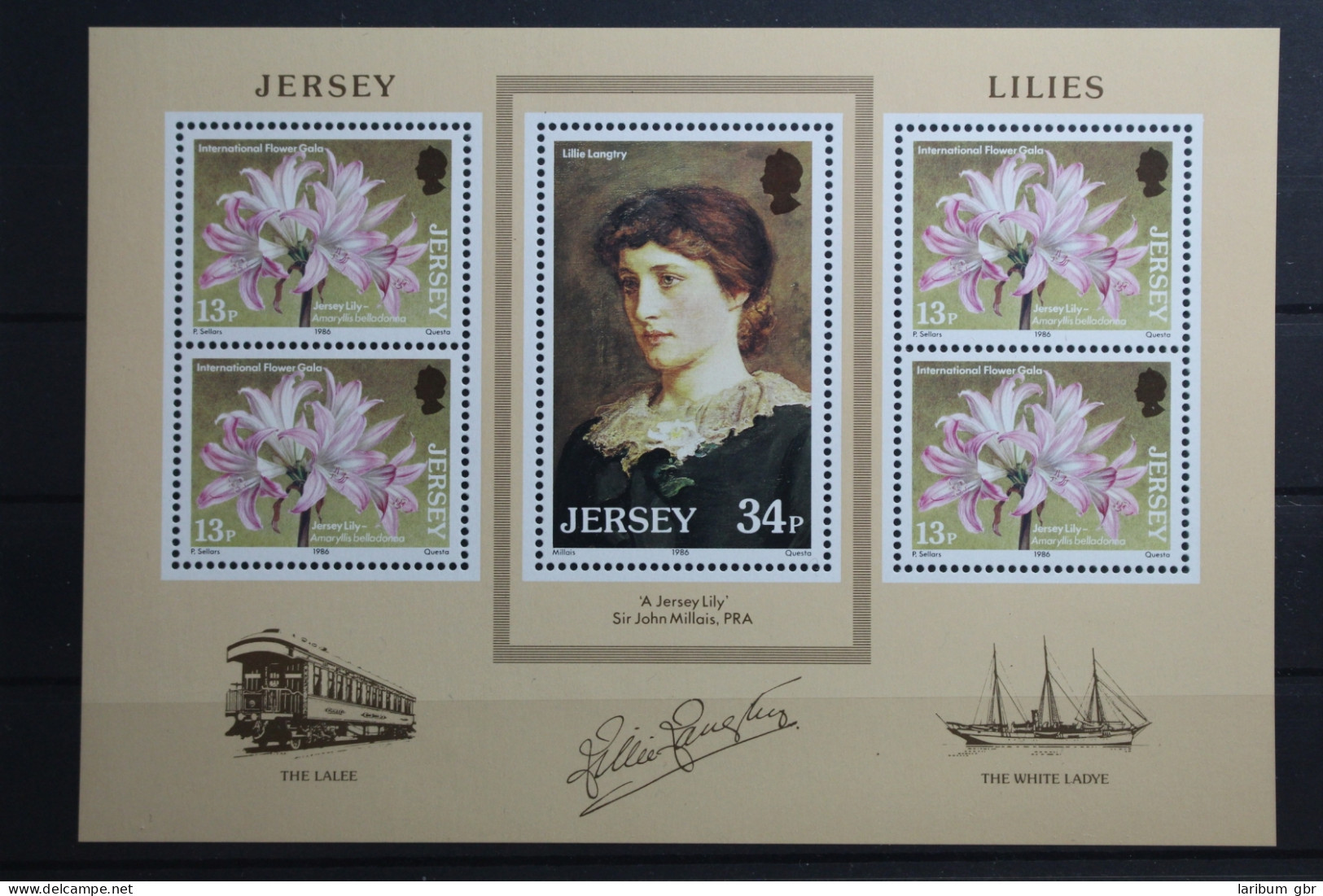 Großbritannien Jersey Block 4 Mit 372-373 Postfrisch #UP574 - Jersey