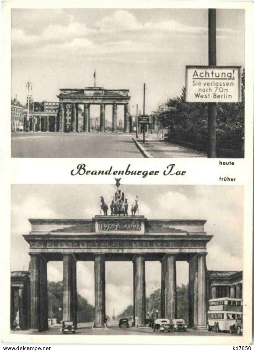 Berlin - Brandenburger Tor - Mauer - Muro De Berlin