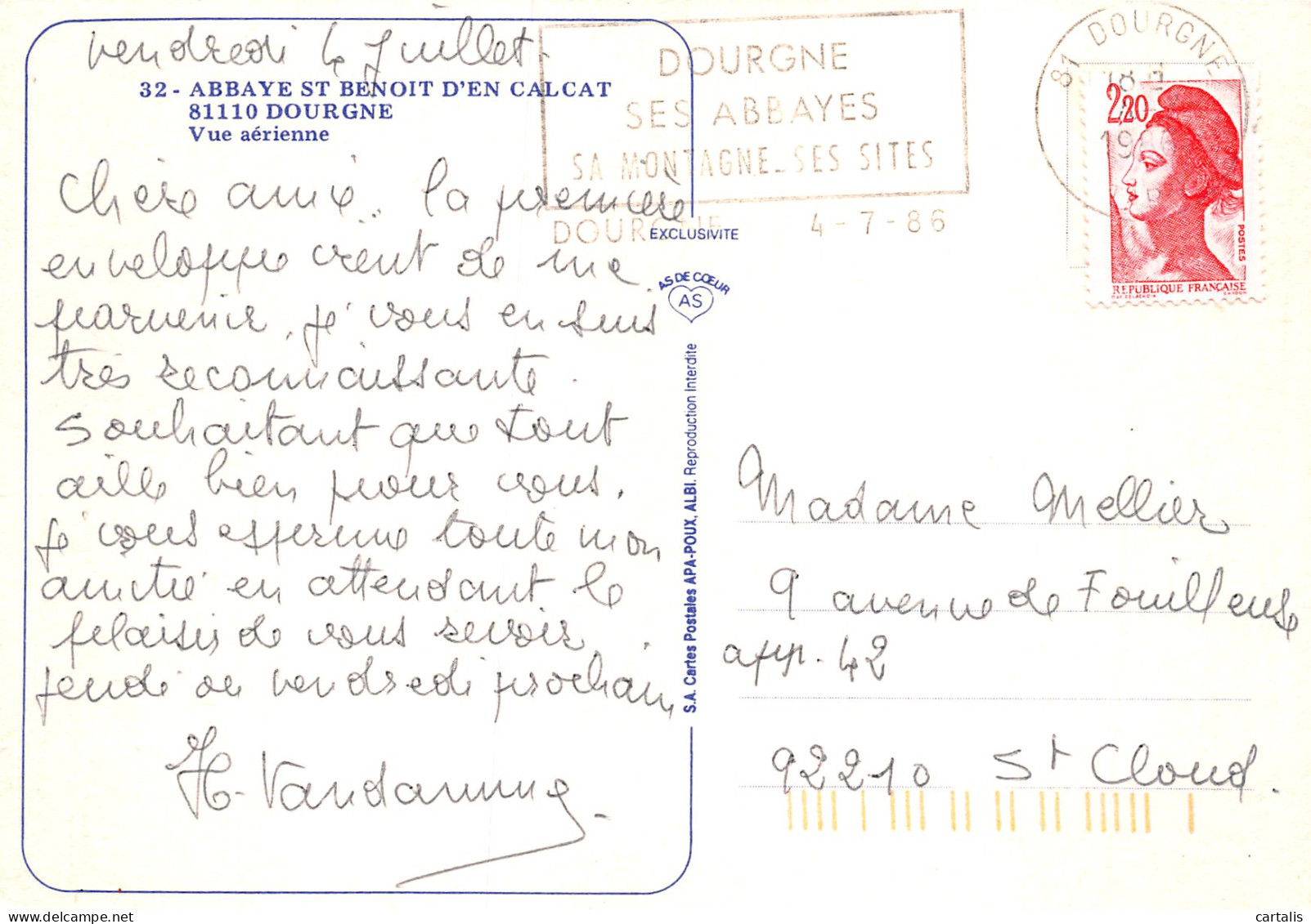 81-DOURGNE-N°4143-A/0227 - Dourgne