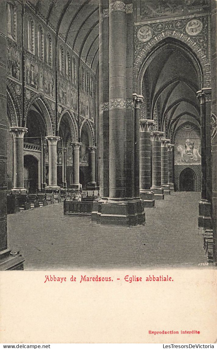 BELGIQUE - Anhée - Abbaye De Maredsous - Eglise Abbatiale - Carte Postale Ancienne - Anhée
