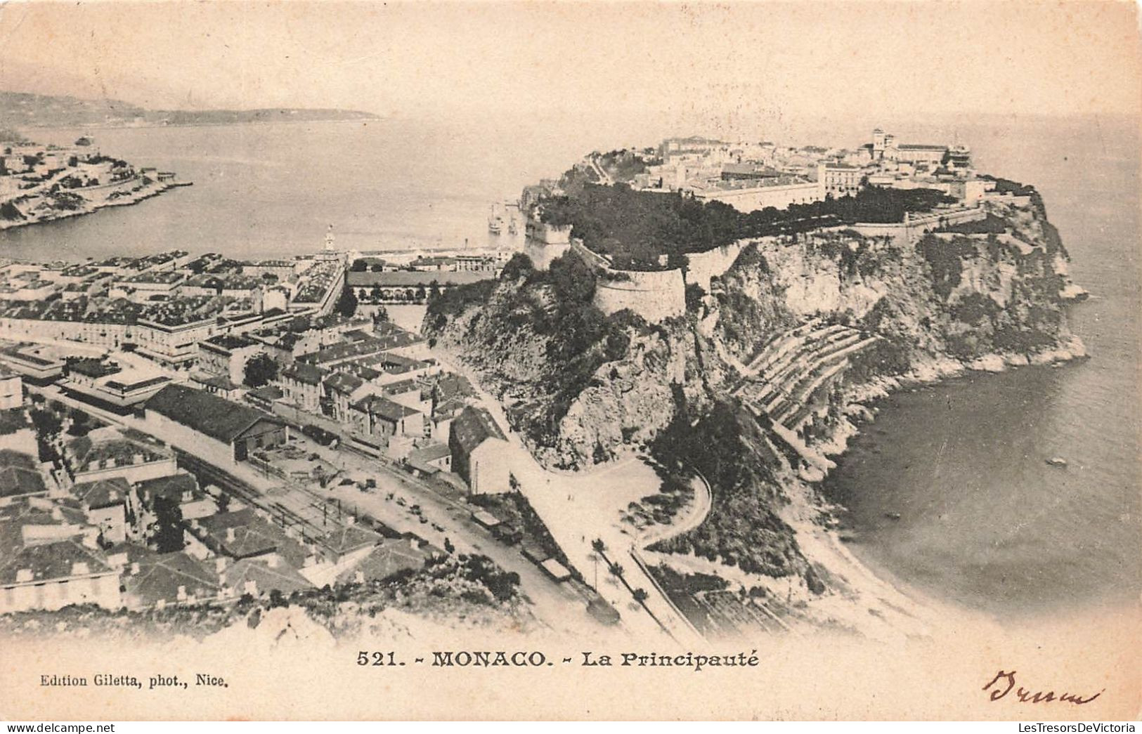 MONACO - La Principauté - Panorama - Carte Postale Ancienne - Autres & Non Classés