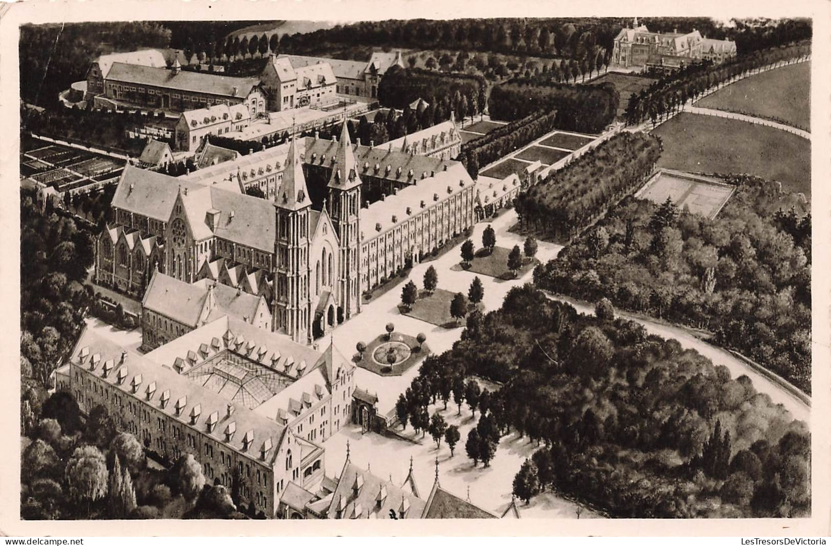 BELGIQUE - Anhée - Vue De L'abbaye De Maredsous -  Vue à Vol D'oiseau - Carte Postale Ancienne - Anhee