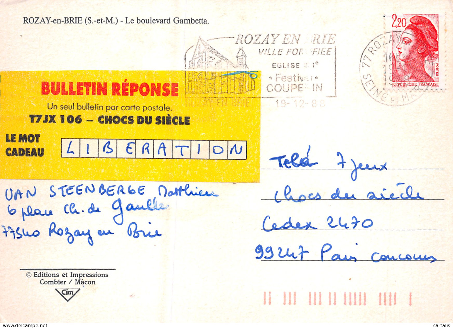 77-ROZAY EN BRIE-N°4145-B/0297 - Rozay En Brie