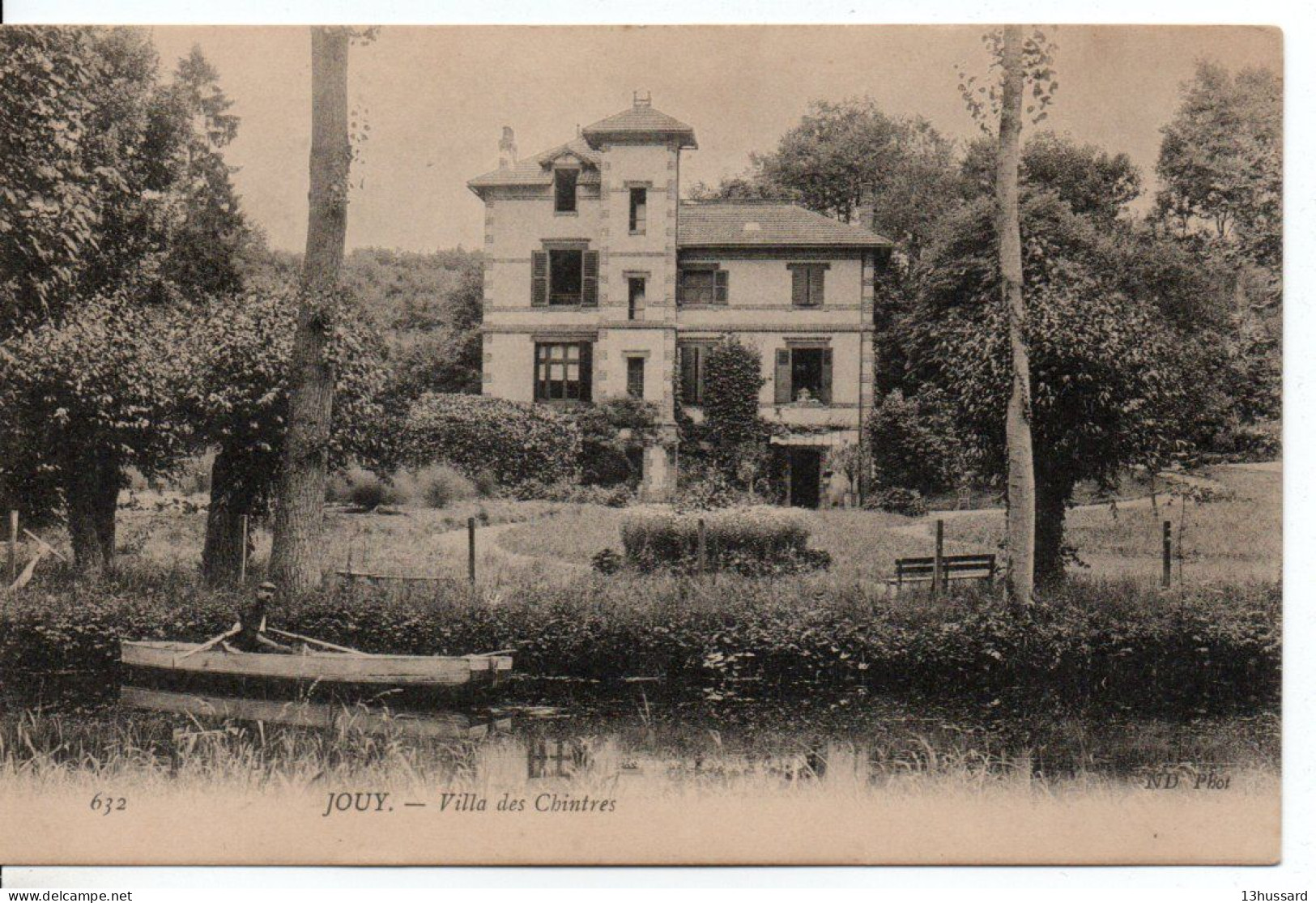Carte Postale Ancienne Jouy - Villa Des Chintres - Jouy