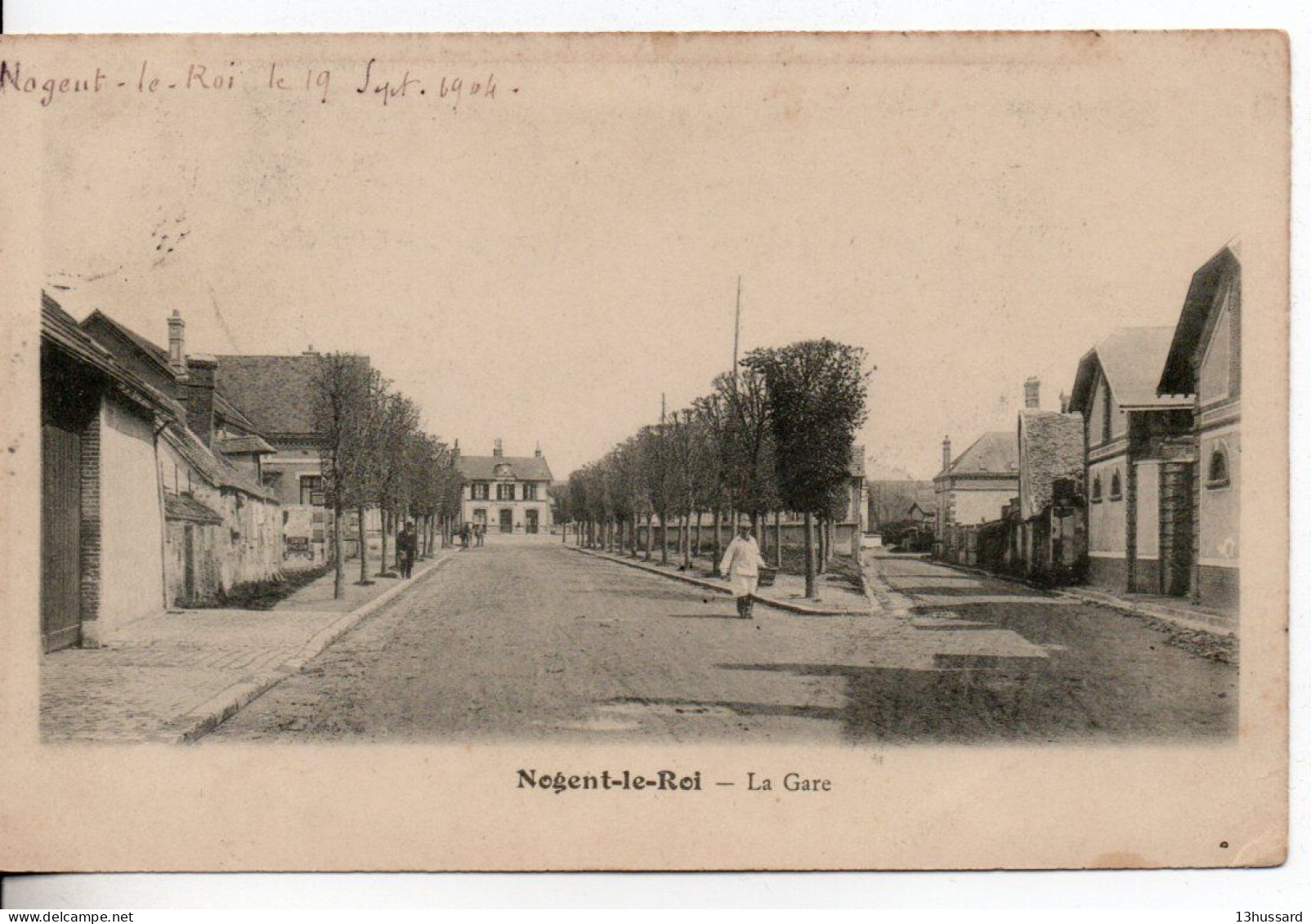 Carte Postale Ancienne Nogent Le Roi - La Gare - Chemin De Fer - Nogent Le Roi