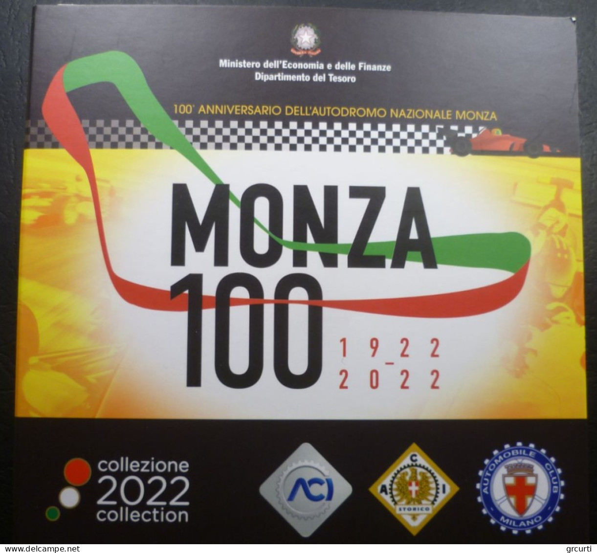 Italia - 2022 - Serie Divisionale - Con 5 € 100° Autodromo Di Monza - Italy