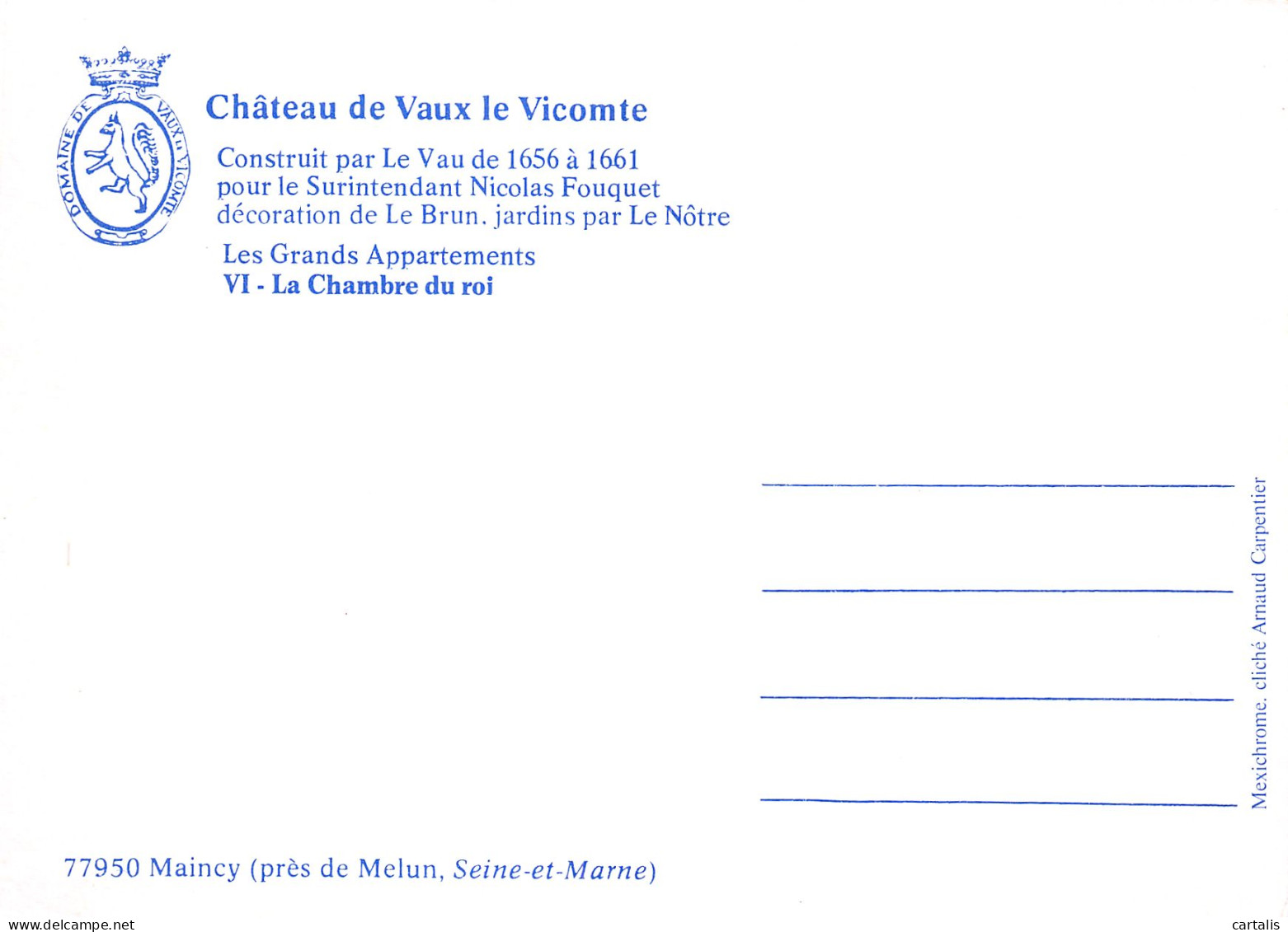 77-VAUX LE VICOMTE-N°4147-C/0201 - Vaux Le Vicomte