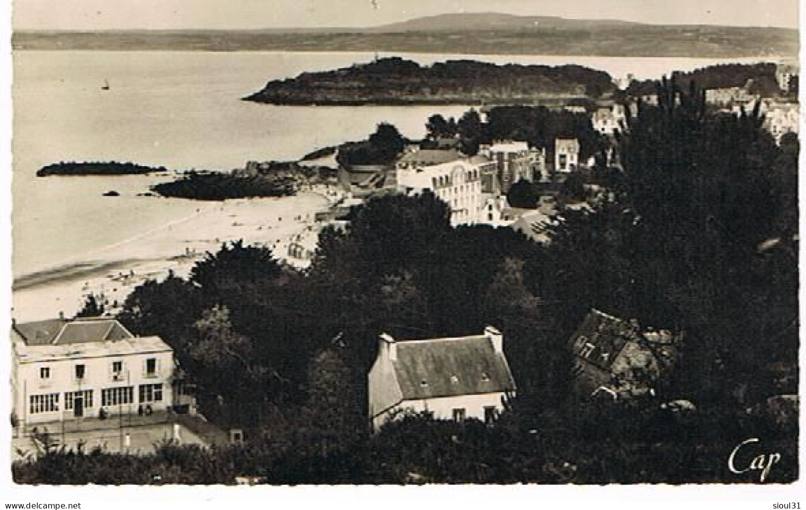 29  TREBOUL VUE GENERALE DE LA PLAGE  1957 - Tréboul