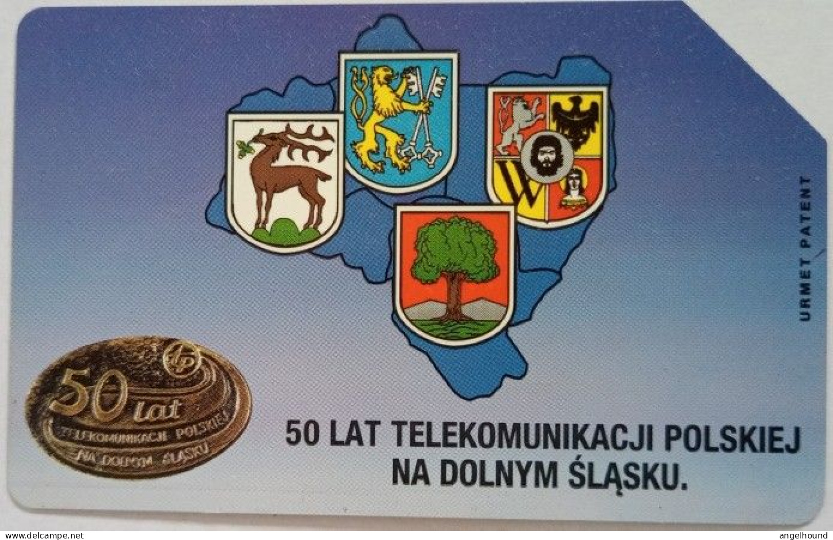 Poland 50 Units Urmet Card - 50 Lat Telekounikcji Polskiej Na Dolnym Slasku - Polonia