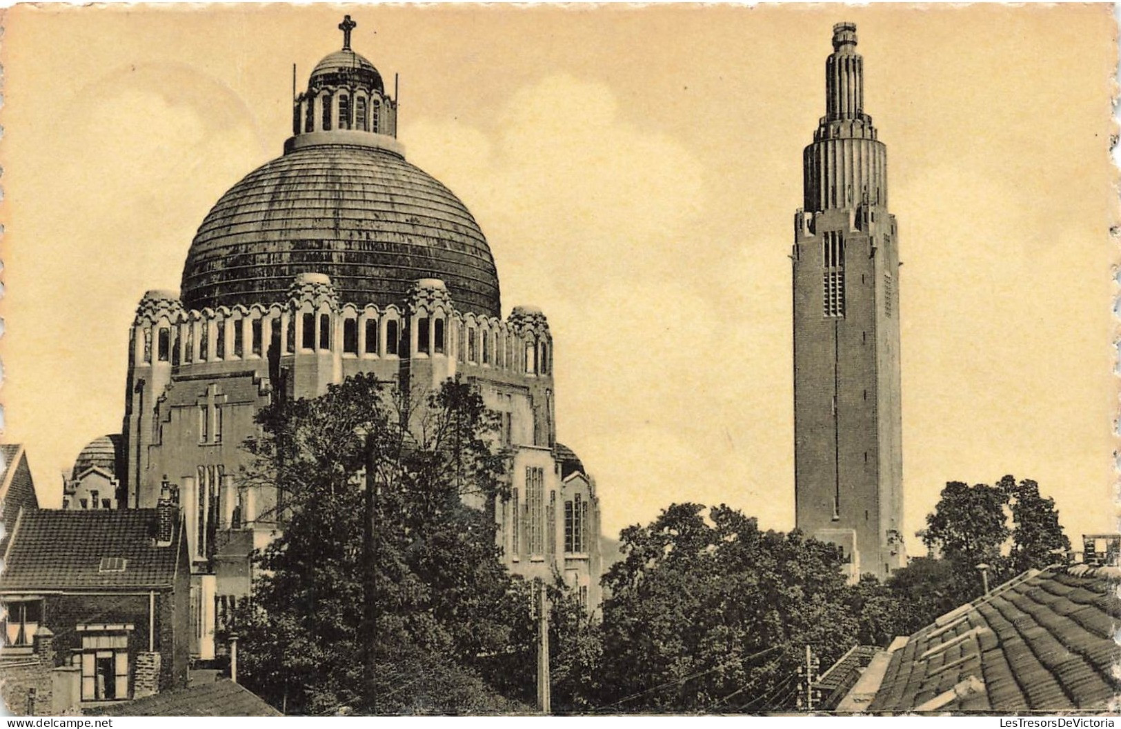 BELGIQUE - Cointe - Basilique Du Sacré-Coeur Et Monument Interallié - Carte Postale Ancienne - Autres & Non Classés