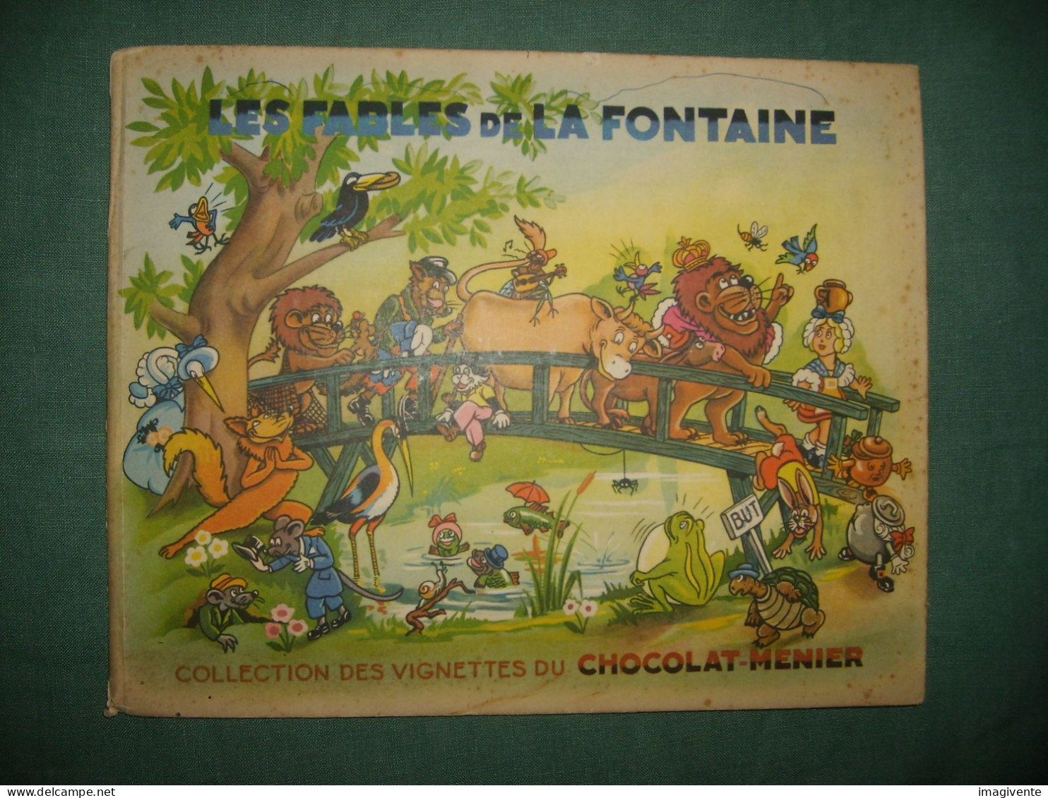 Album Complet Des 90 Images Image Chocolat Menier Fables De La Fontaine Album 1 - Album & Cataloghi