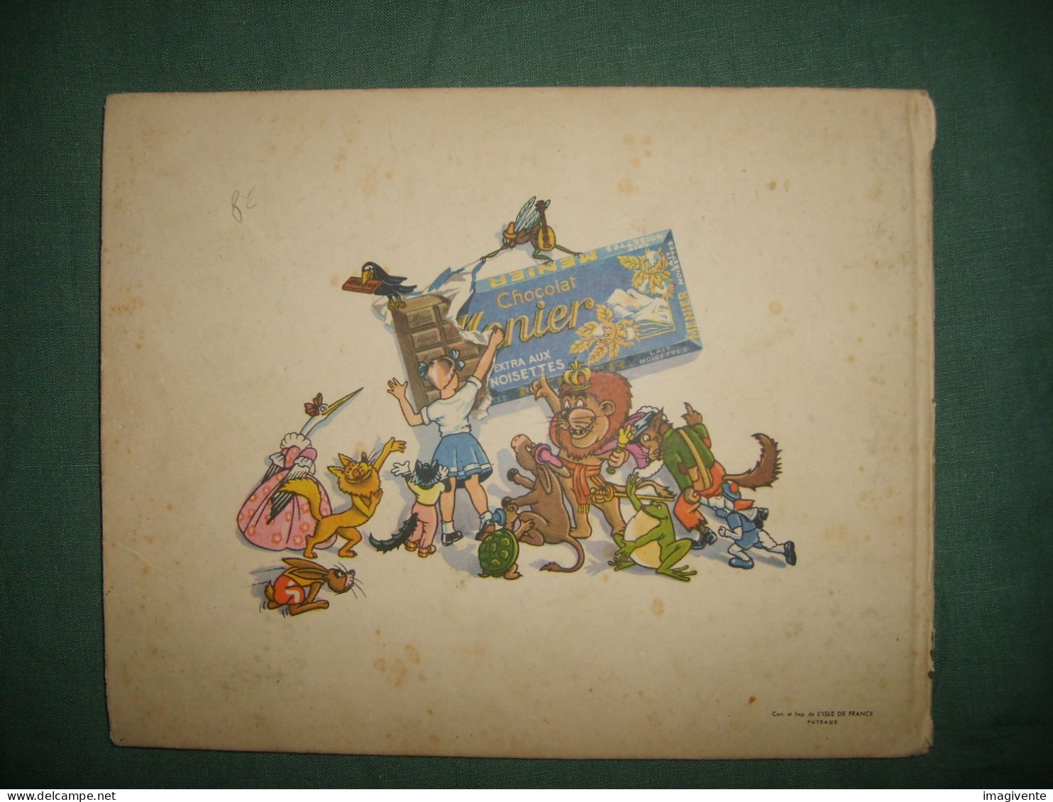 Album complet des 90 images image chocolat Menier Fables de La Fontaine album 1