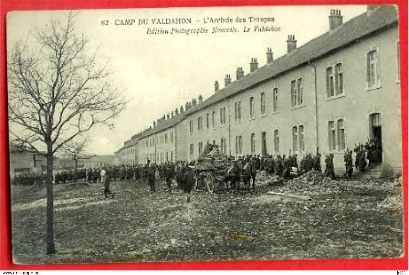 VALDAHON - LE CAMP - L'ARRIVÉE DES TROUPES - CPA TRÈS ANIMÉE (180)_CP78 - Manoeuvres