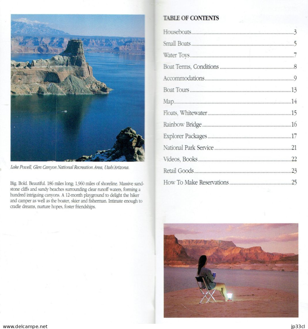 Petit Guide Sur Lake Powell (Utah, Arizona) (25 Pages, 1994) - 1950-Maintenant