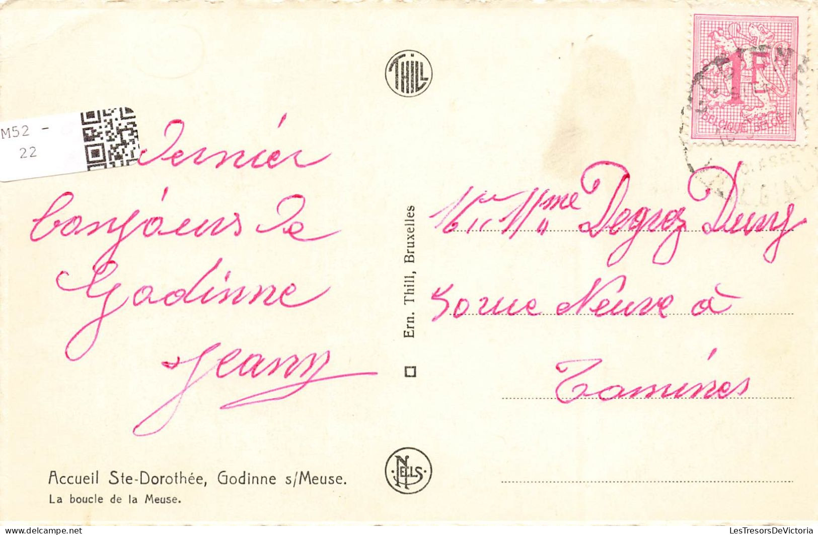 BELGIQUE - Godinne Sur Meuse - Accueil Ste Dorothée - La Boucle De La Meuse - Carte Postale Ancienne - Yvoir