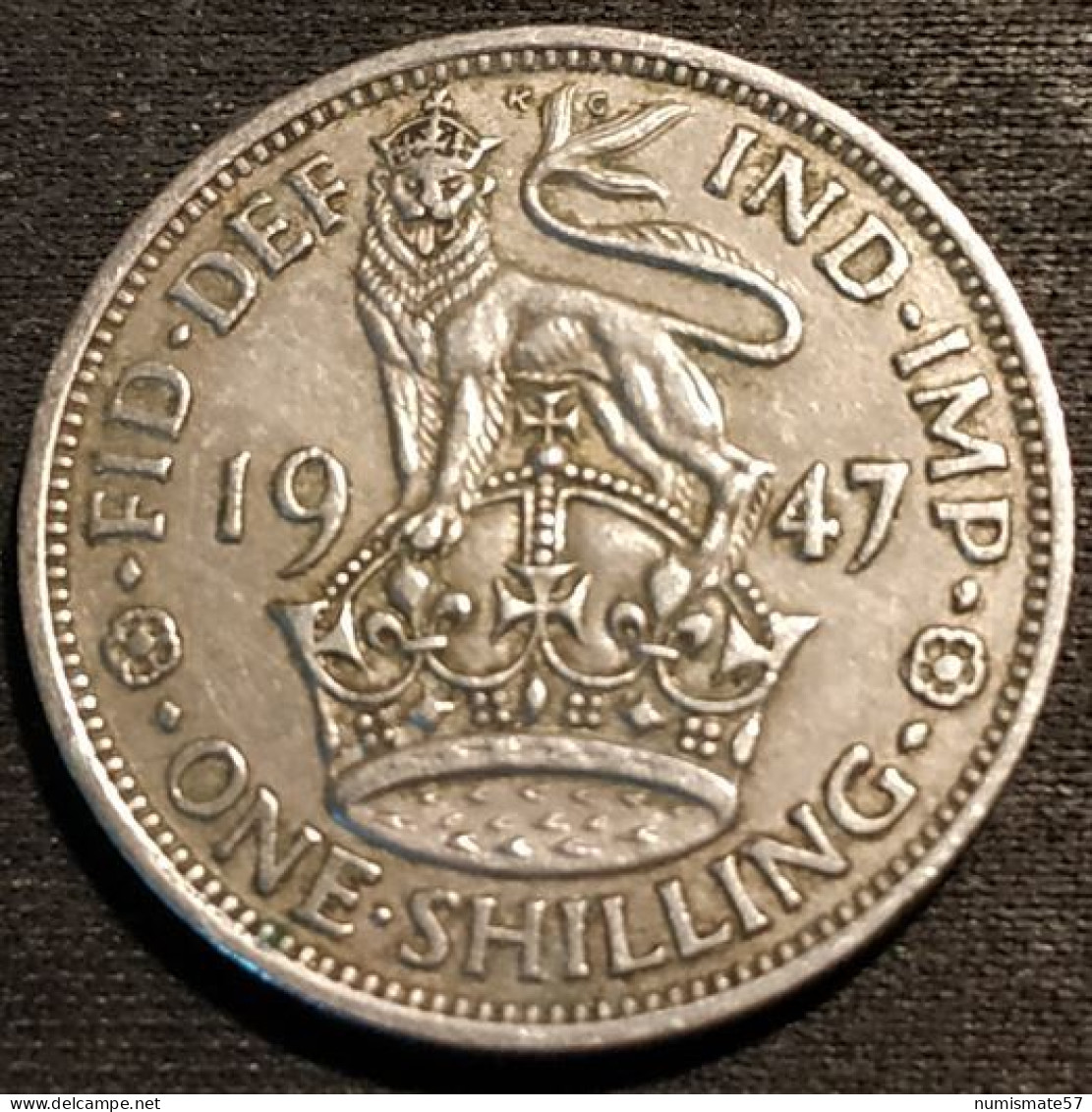 GRANDE BRETAGNE - 1 SHILLING 1947 - Cimier De L'Angleterre - Avec "IND:IMP" - KM 863 - I. 1 Shilling