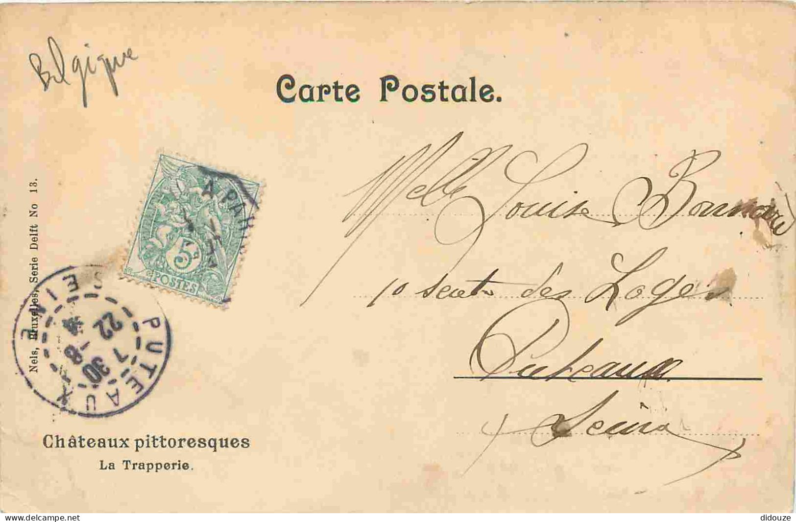 Pays - Belgique - Habay - La Trapperie - Le Château - CPA - Oblitération Ronde De 1904 - Voir Scans Recto-Verso - Habay