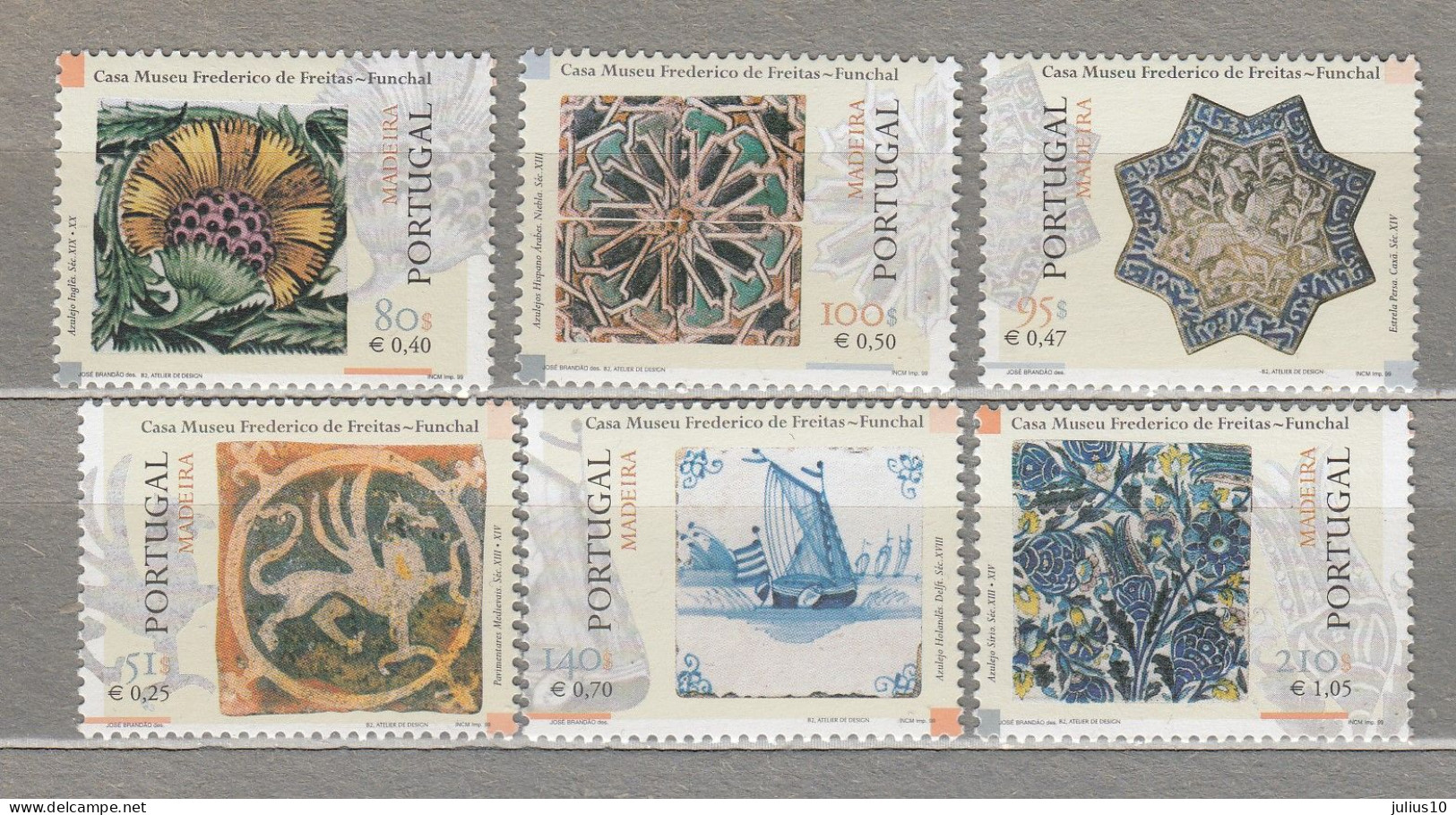 PORTUGAL 1999 Art Mi 198 – 203 MNH (**) Below Face #34130 - Nuovi