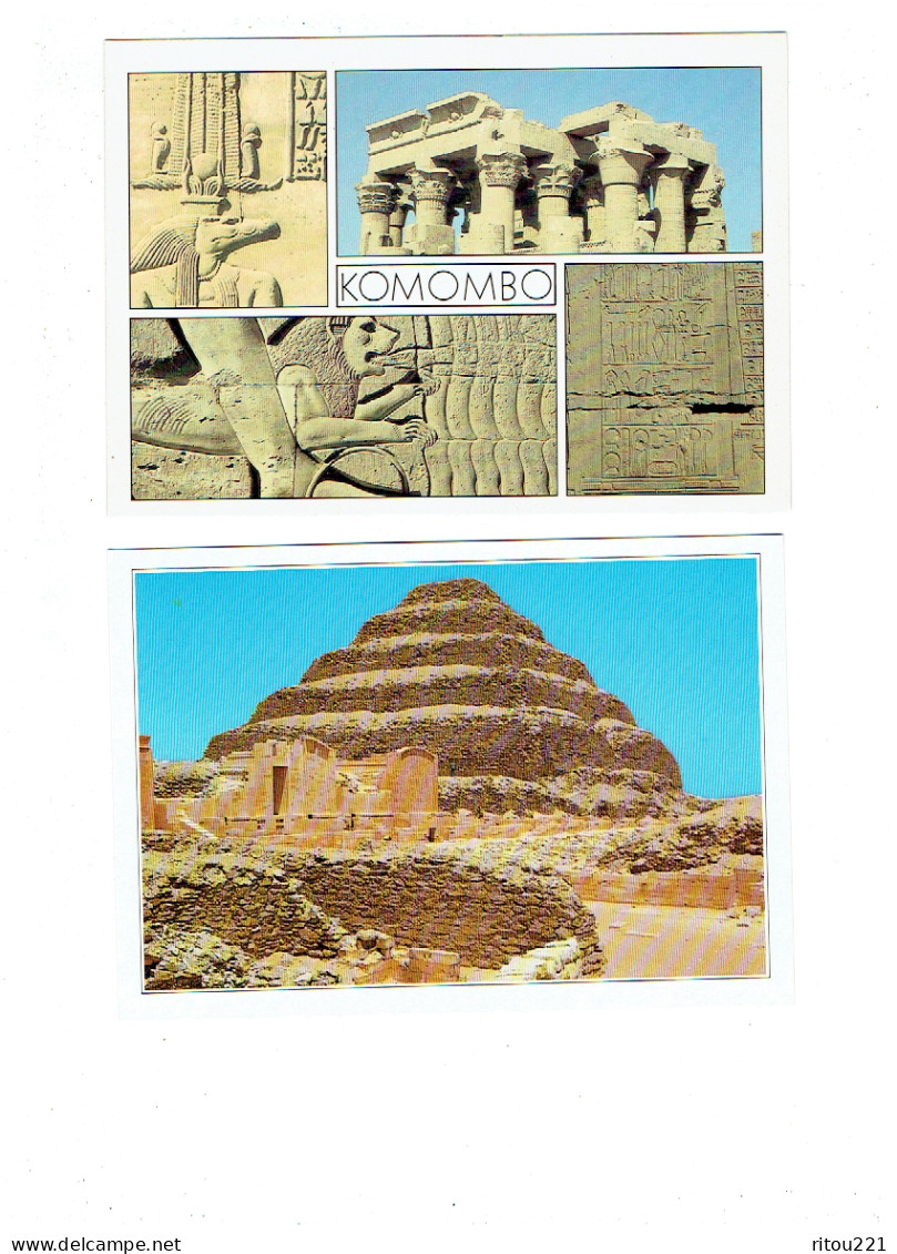 grande cpm - lot 11 - EGYPTE -  KOMOMBO SAKKARA PYRAMIDE RAMSES III LUXOR ABU SIMBEL KOM OMBO PHILAE MEMNON ASWAN